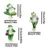 Frog Figurine Plant Hanger Decorations For Pots, Miniature Frog Statue Outdoor Women Gifts Frog Garden Decor Planter Pot Hugger