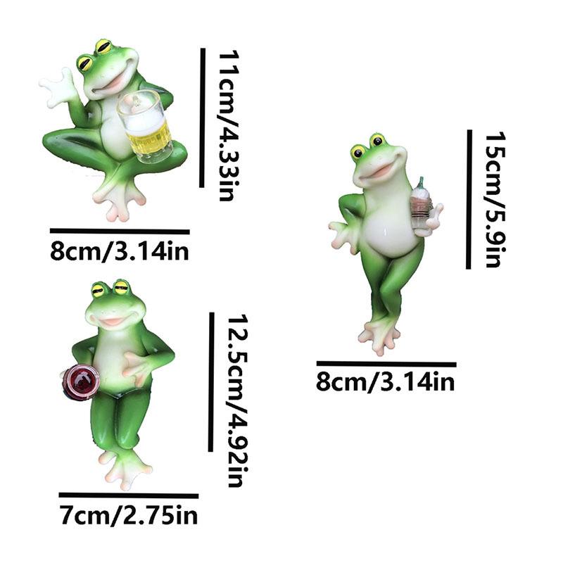 Frog Figurine Plant Hanger Decorations For Pots, Miniature Frog Statue Outdoor Women Gifts Frog Garden Decor Planter Pot Hugger