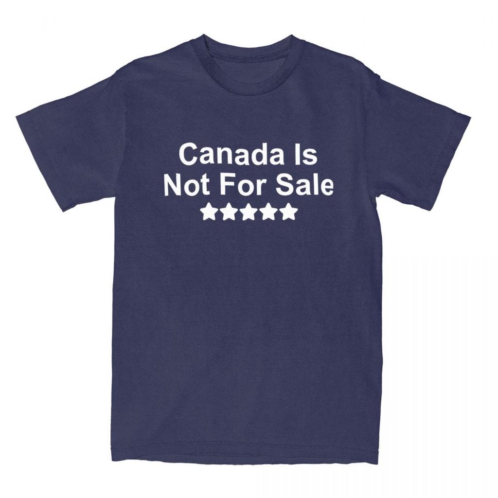 Canada Is Not For Sale Hat T-Shirt Summer Streetwear T Shirts Pure Cotton Fashion Tee Shirt For Man Short Sleeve Pattern Tops