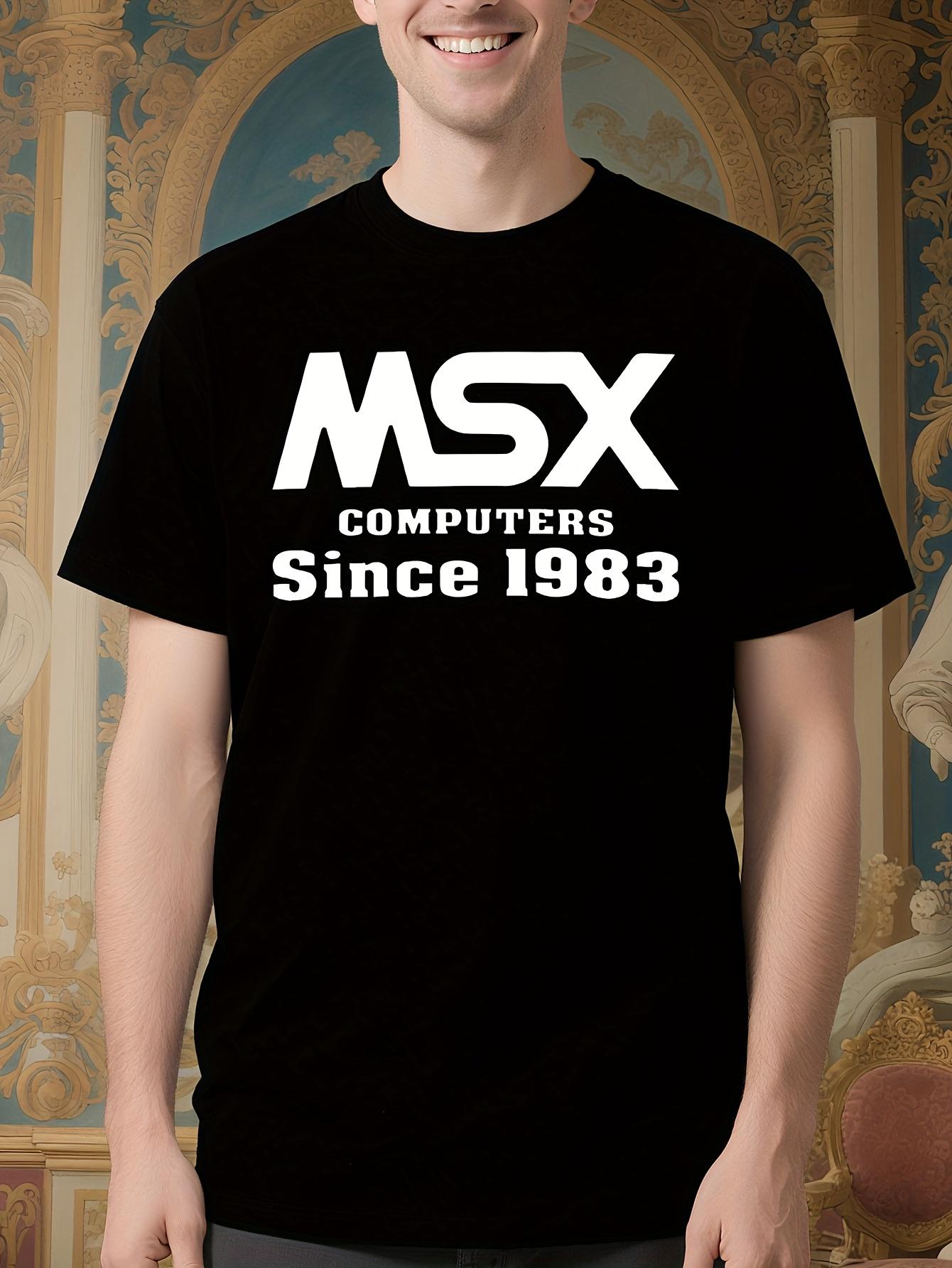 Vintage MSX Computer Since 1983 Graphic - Retro Tech Tee T-shirt M