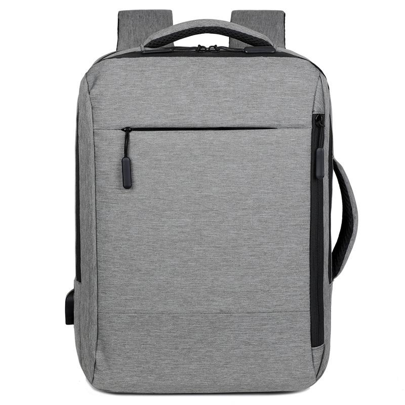 TS JYL Laptop bag,Men Simple Backpack USB Large Waterproof Oxford Laptop Bag