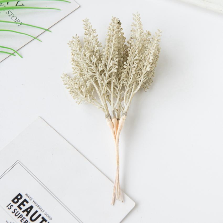 6Pcs Golden Fake Wheat Ear For Christmas Tree Decoration Home Wedding Arch Accessories Autumn Artificial Plant Photography Props