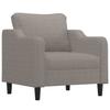 Vidaxl 3-Cz. Relaxation Set With Cushions, Taupe, Fabric