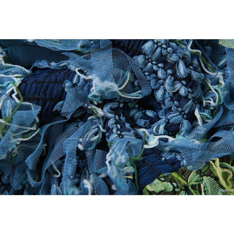 Autumn Women's Sexy High Neck Sleeveless Tassel See Through High Waist Slim Long Dress