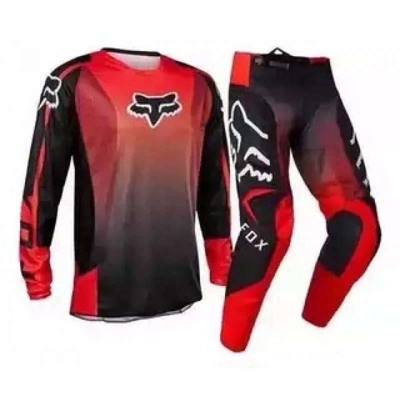 Men Women Mountain Bike Downhill Jersey Set Breathable Quick Dry Cycling Apparel Riding