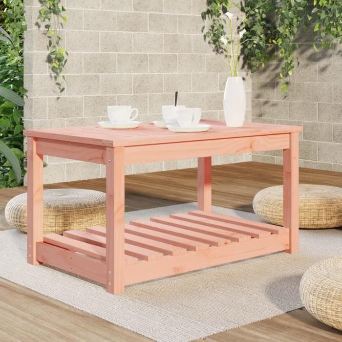 VidaXL Table de jardin 82,5x50,5x45 cm bois massif de douglas 824139