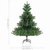 Artificial Christmas Tree Nordmann with LED Lights & Ornaments Green 150 Cm