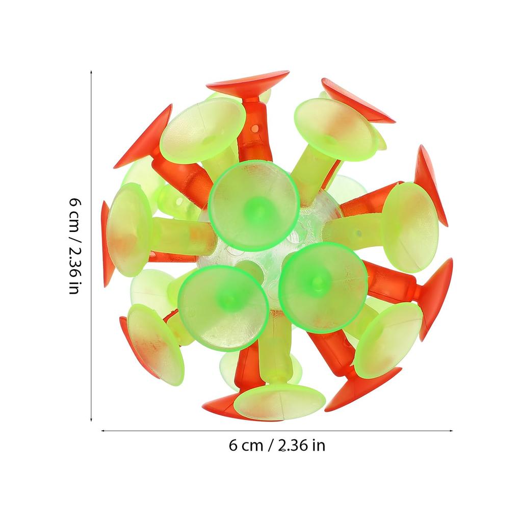 Toyvian Suction Cup Toys, Suction Balls, Bounce Balls, PVC Ball Toys, Fun for Bathtime and Parent-Child Play, Gift for Boys and Girls, 10 Pieces