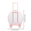 Cage de transport transparente pour animaux de compagnie avec roues, transparente, roulante, construction robuste, bagage pour chats, petits animaux