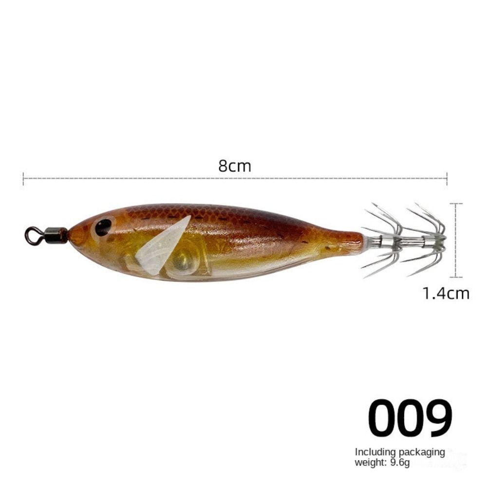 Noctilucent Fishing Lure 5.7g Spinnerbait Noctilucent Squid Cuttlefish Jigs  Deep Sea Fishing