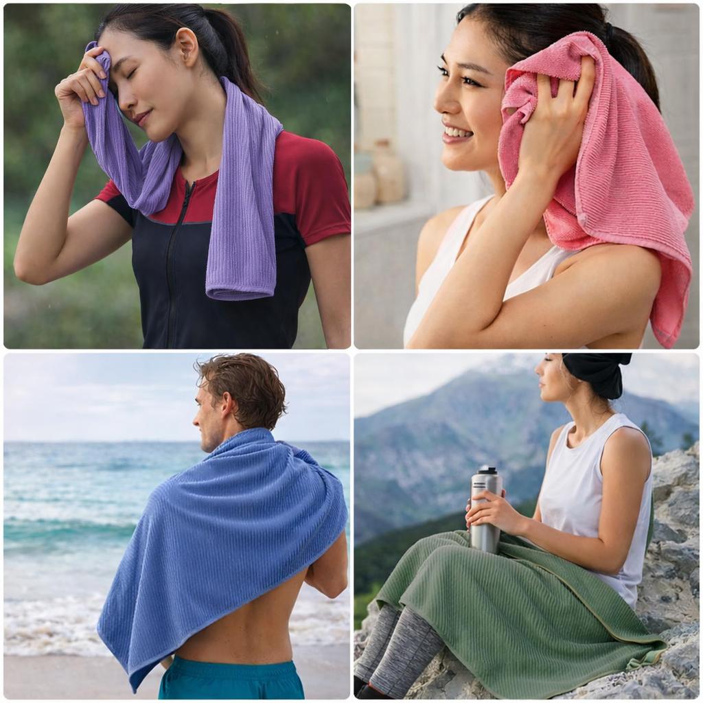 Sports Towel Quick Drying Towel, Super Absorbent, Odor Resistant, Antibacterial,