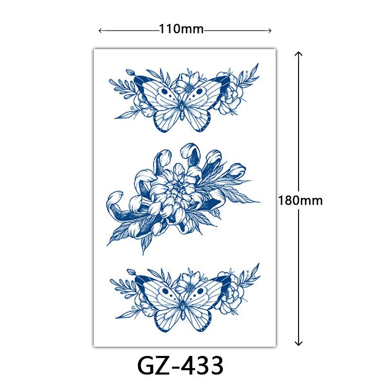 Autocolante Tatuaj Herbal, Autocolante Tatuaj cu Suc, Autocolante Tatuaj Semi-Permanent cu Litere Englezești Tatuaj