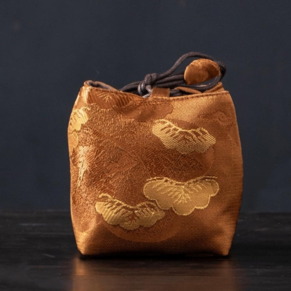 Embroidered Chinese Style Bag Thickened Teapot Storage Bag Tea Cozy Chinese Tea Culture