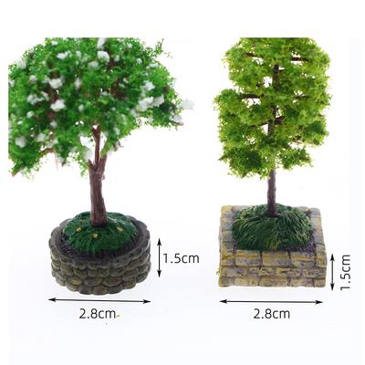 1:12 Dollhouse Miniature Landscape Tree Orange Tree Garden Decor Toy Doll House Accessories