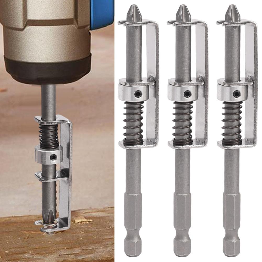 Spring-Loaded Screw Anti-Fall Holder Bit Wear Resist Screws Retaining Tool Screw Fixing Drill Bit for Electricians Mechanics