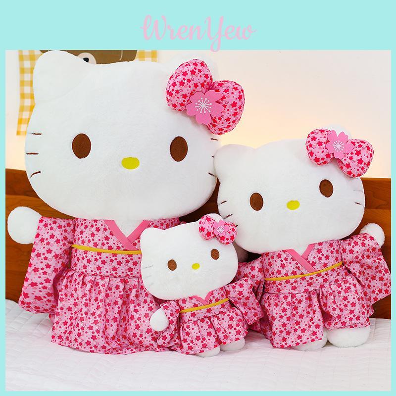 Sanrio Kt Cat Plush Toy With Sakura Kimono For Collectors And Gift Giving