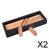 2x Wooden Puzzle Games Toys in Storage Box Intelligence Game Sequential Puzzles