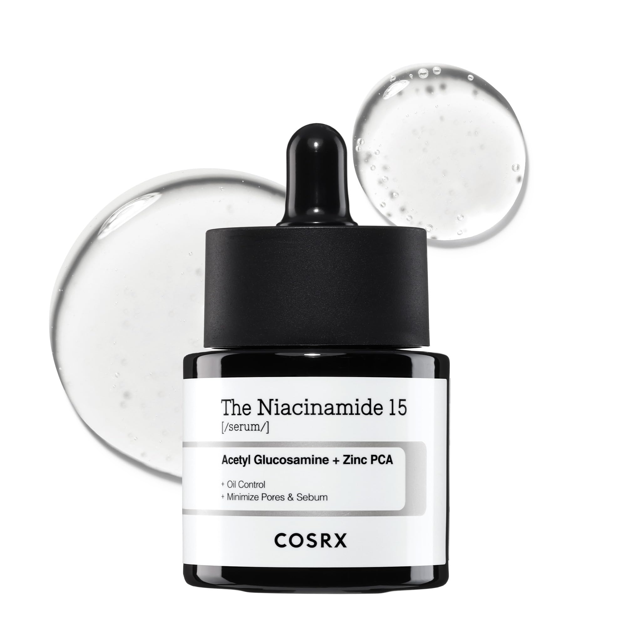 

COSRX Niacinamide Niacinamide 15 Niacinamide Highest Concentration in Its Zinc for Trouble Sensitive Basic Korean Cosmetics Serum, Serum, 20ml, 15%