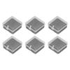 10PCS 4x4x2cm Lamp Holder Storage Box Portable Jewelry Storage Box Small Parts Medicine Storage Container