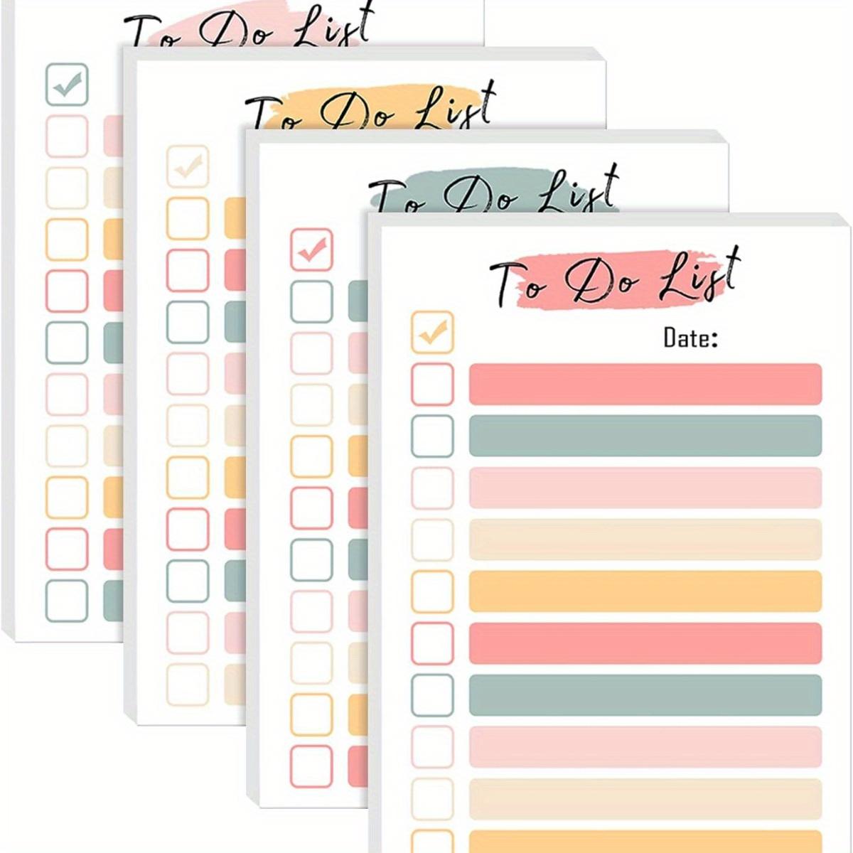 

4Pcs/set Colorful Sticky Notes with Key Marks Pastel Rainbow Design for Students & Office Use, Creative and Simple Design, Sticky Notes for School