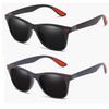 2Pack Retro Sunglasses for Women Men Trendy Sun Glasses Black Red Outdoor Sports Driving Fishing Glasses