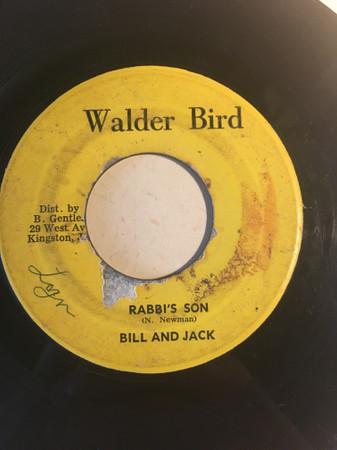 

7inch Record BILL & JACK - Rabbi s Son NONE Walder Bird Jamaica Reggae, Ska & Dub Used