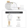 Nordic Style 45-Piece Tableware Set: Plates, Rice Bowls, Diamond Soup Bowls, and Fish Plates for 10 People