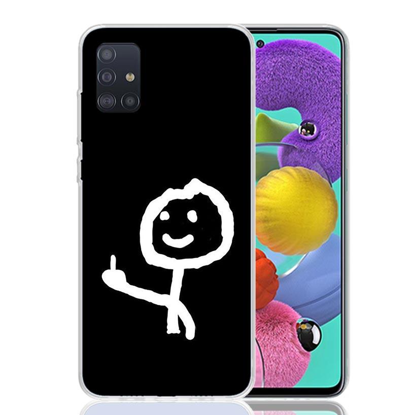 Middle Finger Phone Case for Samsung Galaxy A52 A51 A50S A12 A22 A32 A72 A10S A30S A31 A71 Note 20 Ultra 10 Plus S10 Galaxy A52