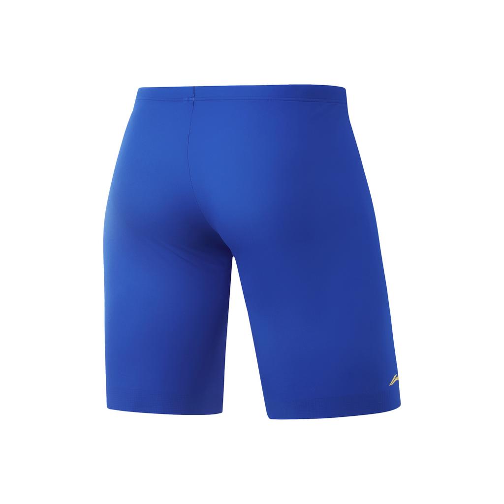 Li Ning Swimming Series Letter Breathable Five-Point Swim Shorts Men Swimwear Starry-Blue ASLU097-1