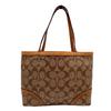 Used COACH Handbags / Mini Tote Bags Heritage Signature Heritage Top Handle Mini ToteHandbag Brown PVC/leather Women