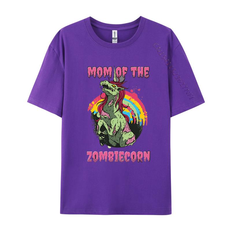 Funny Design Mom Of The Zombiecorn Creepy Unicorn Tshirts Printing Tshirts Faddish Cotton Unisex Tops Shirt