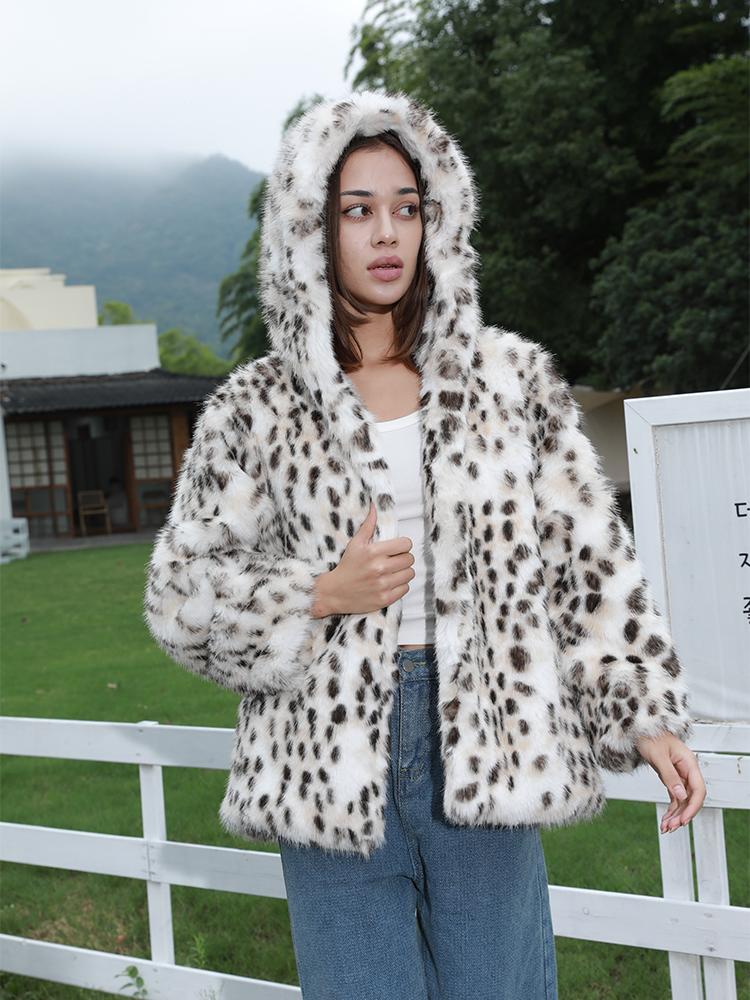 

Женская меховая куртка высокого качества из искусственного меха ONE SIZE