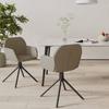 Dining Chairs 2 Pcs Swivel Light Grey Velvet
