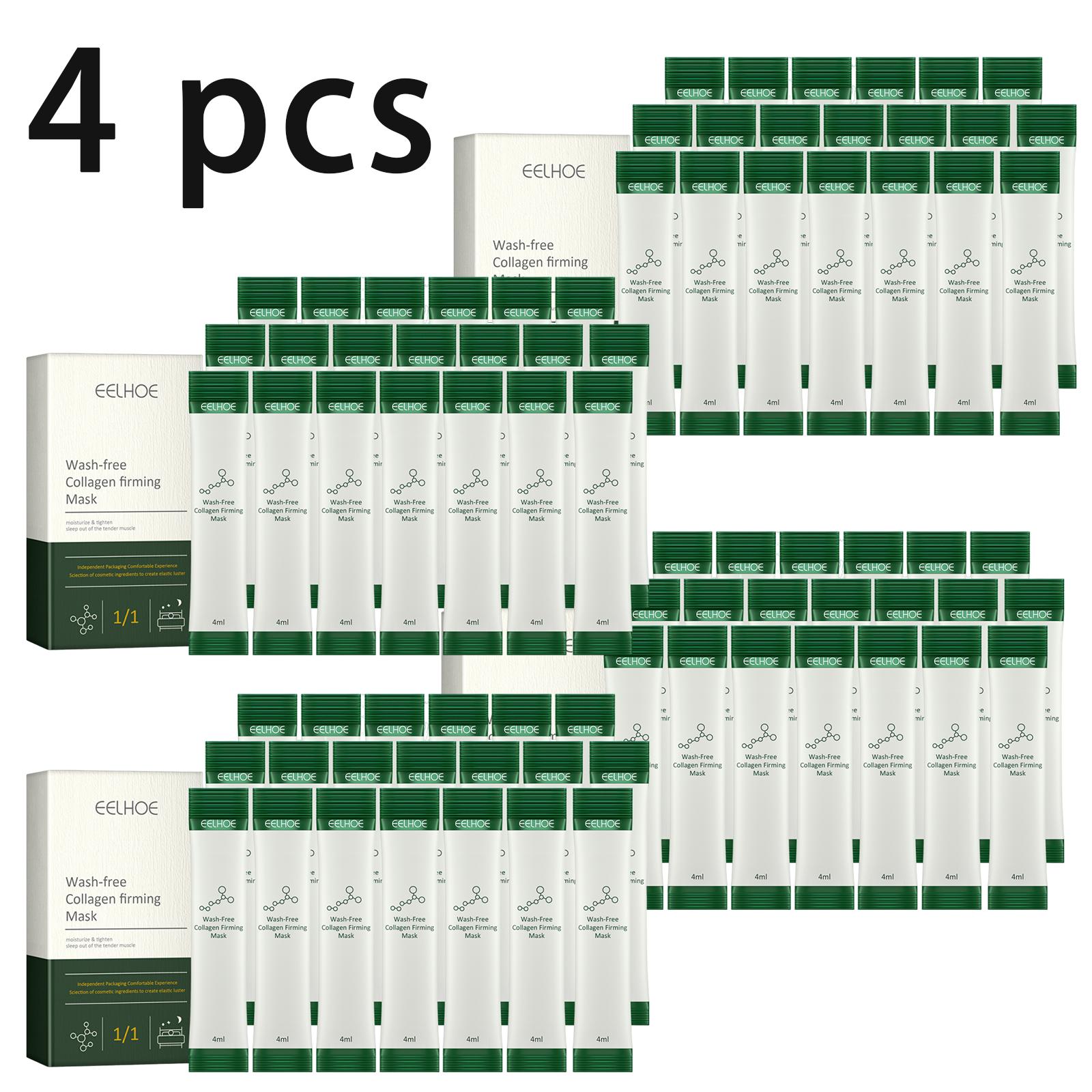 EELHOE Ночная маска с коллагеном против морщин - Антивозрастная, Увлажняющая, Сужающая поры, Осветляющая, Несмываемая ночная маска / Подарки на День святого Валентина