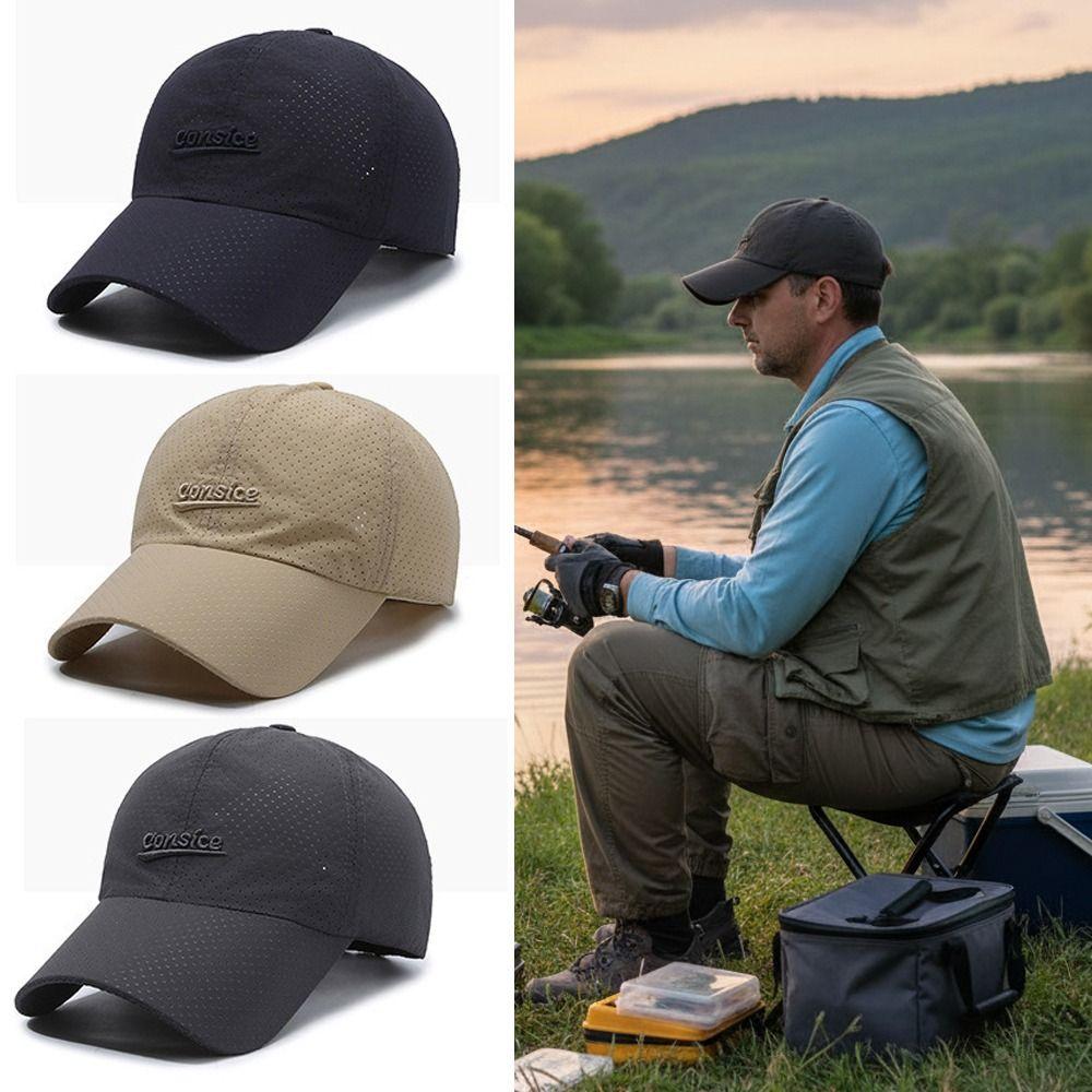 Sun Protection Quick-Drying Hat Letter Embroidery Baseball Cap Casquette Peaked Cap For Women Men