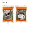 20pcs 350ml Halloween Drink Bags Jelly Spout Pouches Children's Drink Straw Bag Holidays Party Supply Blood Bags