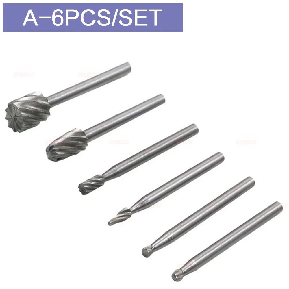 High Speed Steel Woodworking Rotary File Engraving Milling Cutter Electric Grinder Tool Accessories Grinding