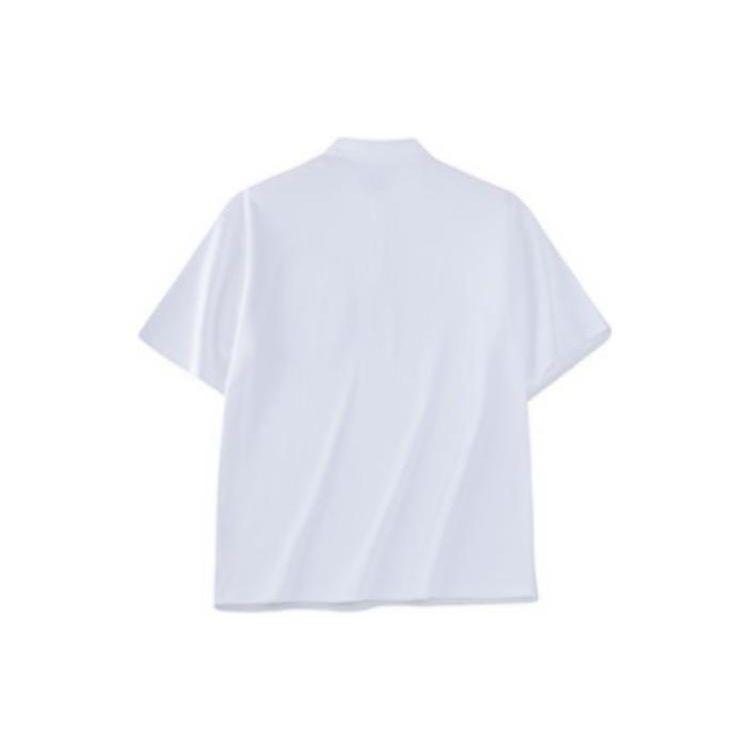 Anta Lifestyle Series Solid Color Logo Pullover Short Sleeve Polo Shirt Men Polo Shirts Snow-White 152328136-3