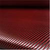 12" X 60" Black & Red 3K Carbon Fiber Fabric 220gsm 2x2 Twill Weave Cloth