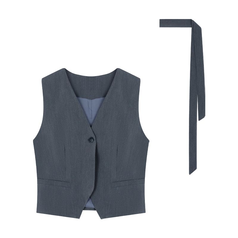 Kumikumi Fancy Vest Summer Top Suit