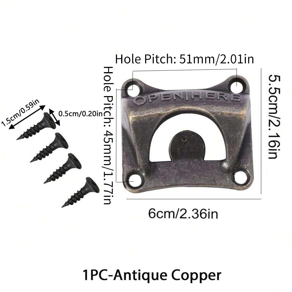 Vintage Beer Bottle Opener Wall Mounted Bottle Opener Bar Accessories Kitchen Tool