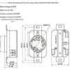 XIONGDA 30A 250V Industrial Anti-Pullout 3-Hole Plug Socket