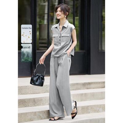 XWI Women's Lyocell Sleeveless Smart Casual Set