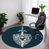 1 Stück Legend Office Runder Teppich, Unter Bürostühlen Schlafzimmer Wohnzimmer Heimdeko a1016247