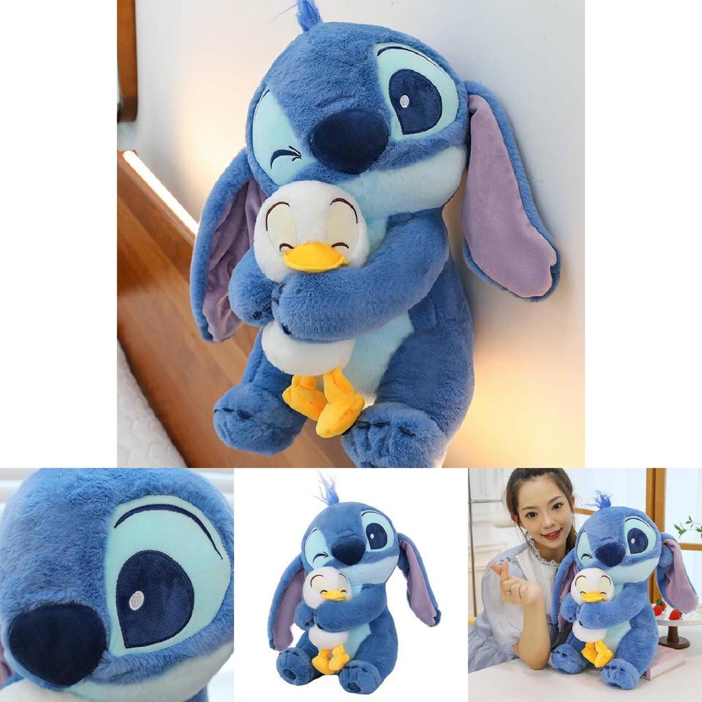 Entzückendes Stitch Plüschtier mit Ente Weiche PP-Baumwolle Gefüllte Puppe Für Kinder Und Freundinnen Geburtstagsgeschenke