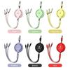 Interior Stickers Car Internal 3 in 1 USB Telescopic Charger Adapter Cord Cable for Renault koleos duster megane 2 logan clio Au