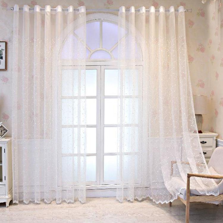 Paravan de fereastră de balcon Perdeau de fereastră Perdeau de fereastră brodat Tijă de perdea de dormitor