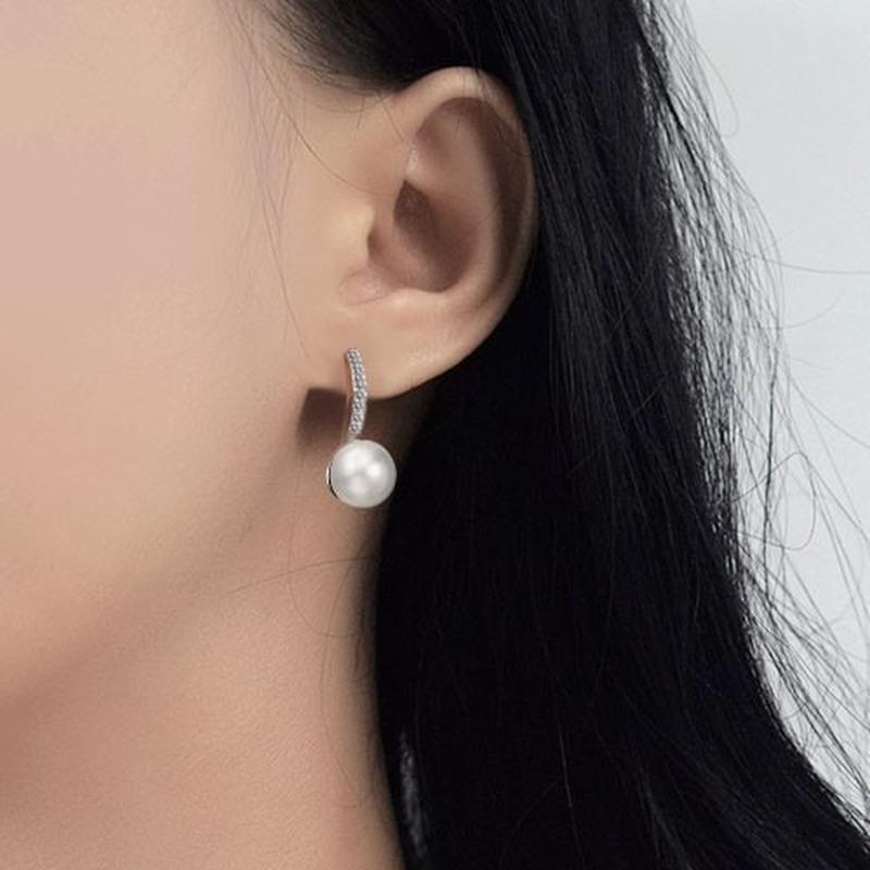 Lindon Ohrringe aus Zirkon-Kupferlegierung, Tropfenohrringe für Frauen, Hochzeit, Party, Geschenke