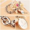 Round Brand Bracelet Simple Electroplated Platinum Versatile Women'S Silver Jewelry