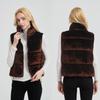 Fashion stand-up collar velvet vest women's autumn and winter new sleeveless warm cotton clothes vest versatile high-end vest